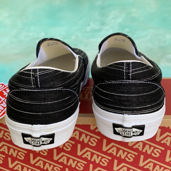VANS CLASSIC SLIP ON SUITING Black/Stripes Men’s - Picture 11 of 17